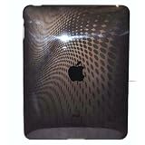 Apple Ipad Tablet Black Smoke Solid Color Wave Premium Crystal Candy TPU Silicone Skin... by Design & Motion