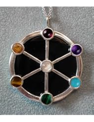 An Outstanding Sterling Silver Chakra Wheel Scrying Pendant...Why Be Ordinary?