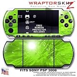 Stardust Green WraptorSkinz Skin and Screen Protector Kit fits Sony PSP 300 ....