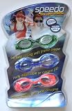 Speedo Kid Swim Goggles 3-Pack (Green Camo, Blue, Orange)