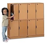 Sproutz Stacking Lockable Lockers - Triple Stack - Caramel - School & Play  ....