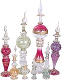 8 pc Mix LOT of EGYPTIAN mouth Pyrex Glass Perfume Bottles P-20