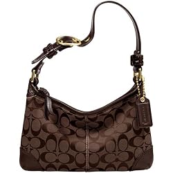 AUTHENTIC COACH BLEECKER SIGNATURE SMALL ZIP HOBO 11430
