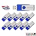 KOOTION Custom Design 50 Pcs 2GB USB 2.0 Flash Drive Customized Logo Thumb Drive Bulk Memory Stick Personalized USB Drive, Black, 2GB 50 Pack