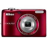 Nikon COOLPIX L26 16.1 MP Digital Camera with 5x Zoom NIKKOR Glass Lens and 3-inch LCD (Red)