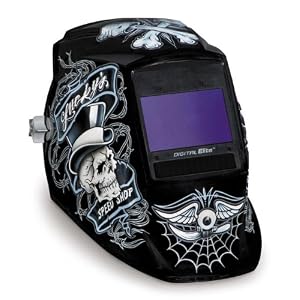 Miller Welding Helmet - Lucky's Speed Shop Digital Elite Auto Dark Lens 237745