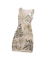 Polyester Above the Knee Sequined Sleeveless   Ball Gown Evening Dress/Party Dress/Mini Dress 