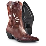 Ladies Van EliŽ Jeska Western Boots Brown by VANELi