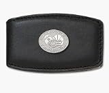Florida Gators 5/8 Sterling Silver 2006 Year of the Gator on Black Leather Money Clip