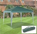 Instant 2x2m Instant Aluminium Green Stripe Gazebo