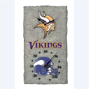 Football Clock Thermometer - Minnesota Vikings