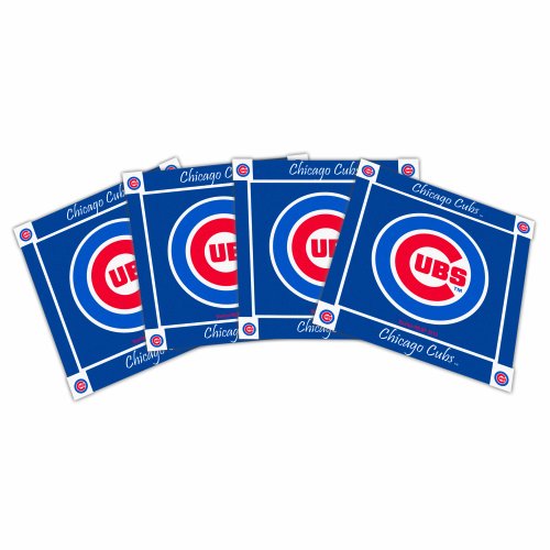 MLB Chicago Cubs 4pk Ceramic Coasters