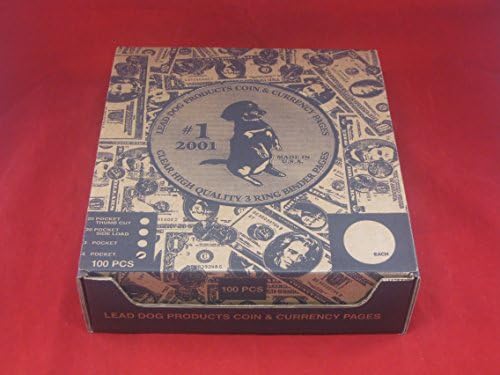 100 Vinyl Pages: 4 Pockets for Modern/Small Currency