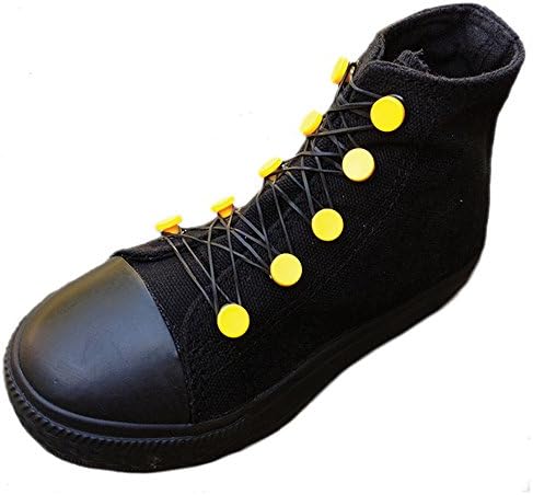 Shwings Linx Shoe Looms Post Footwear Accessory (Yellow Posts & Black Bands)