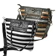 Je Veux Striped Tubular Handbag