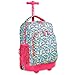 J World New York Sunny Rolling Backpack for School & Travel, 17 inch