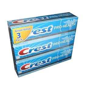 Crest Pro Health Toothpaste Clean Mint Flavor 6.0 Ounce Tube (Pack of 3)