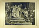 1893 CHRISTENING CHURCH FASHION DRESS LADIES OLD PRINT