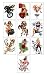 Pin-up Girl Tattoos - Set of 10