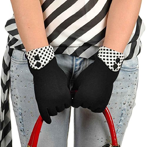 Binmer(TM)Womens Touch Screen Winter Warm Elegant Wrist Gloves Mittens