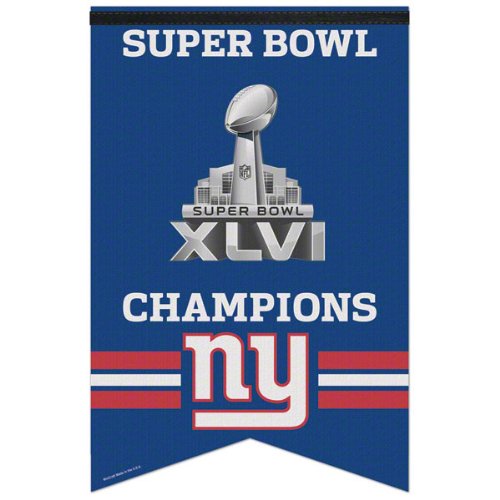 New York Giants Super Bowl XLVI Champions 17x26 Premium Banner