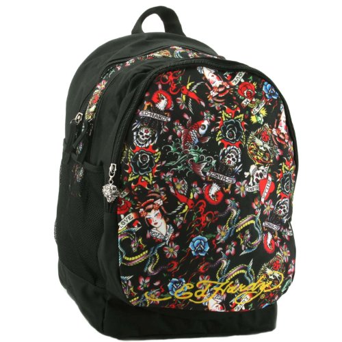 Ed Hardy Bruce Backpack with Tattoo Prints