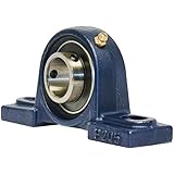 UCP205-16 Pillow Block Mounted Bearing, 2 Bolt, 1" Inside Diameter, Set screw Lock, Cast Iron, Inch