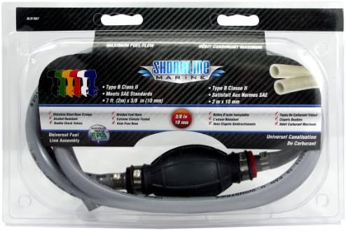 Shoreline MarineEPA Compliant Fuel Line Assemblies | Speed Prime Technology | Durable Fuel Line & Primer Bulb
