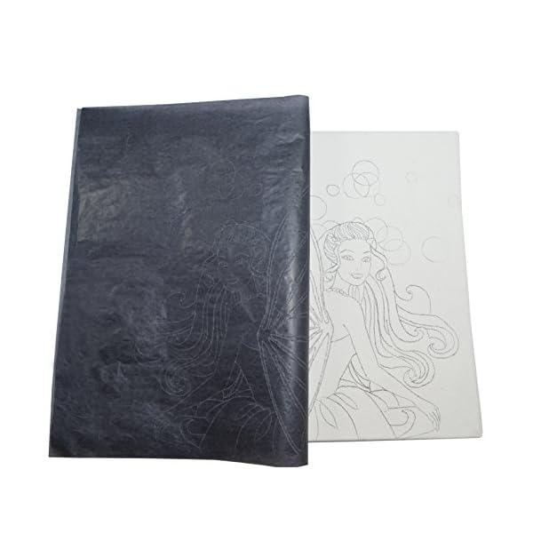 Graphite Transfer Carbon Paper 25 Sheets (9" X 13") Black Tracing