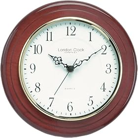 Mahogany Finished Wall Clock 22101