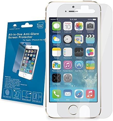 Gadget Smith Incredible Impact Resistance Screen Protector for iPhone 5/5c/5s - Retail Packaging