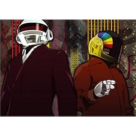 poster / affiche daft punk est disperible en (L x H): 70 x 50 cm de Popwhore