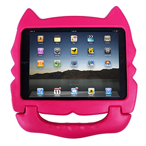 HDE Kids Light Weight Shock Proof Animal Case for iPad Air (Pink Cat)