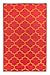 Fab Habitat Reversible Rugs | Indoor or Outdoor Use | Stain Resistant, Easy to Clean Weather Resistant Floor Mats | Tangier - Orange Peel & Rouge Red (4' x 6')