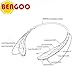 Bluetooth Headset Headphones Earphone, Bengoo Wireless Hands-free Headset with Microphone for Apple iPhone iPad iPod Samsung Android Smart Phones And Other Bluetooth Device-Black