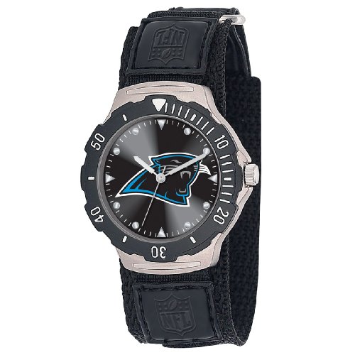 NFL Men's FDV-CAR Agent Series Carolina Panthers Velcro Watch