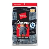 Hanes Plaid Yarn Dyed Boxers 3 Pack