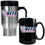 NBA New Jersey Nets Travel Mug & Ceramic Mug Set