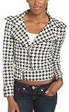 Rampage Junior's Knit Houndstooth Asymmetrical Jacket