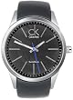 Calvin Klein Men's Bold K2241104 Black Leather Swiss Quartz Watch with Black Dial