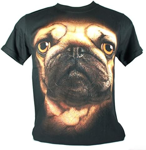 Plutoshirt| Pug Dog Big Face Extra Large Size Xl New! T-Shirt Tee (A190)