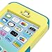 One Tough Shield ® Hybrid 3-Layer Kick-Stand Case (Yellow/Teal) for Apple iPhone 5C - (Softball Green)