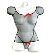 California Exotics / Swedish Erotica Crotchless Fishnet Top with G-String Lingerie