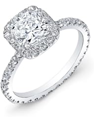 certified 1.85 ct princess cut diamond wedding engagement anniversary bridal ring set band