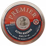 Crosman Premier Ultra Magnum .177 Cal, 10.5 Grains, Round Nose, 500/Tin