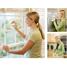 Gleen 3817 Green Cleaning Cloth 16-inch by 16-inch, 5 Pack
