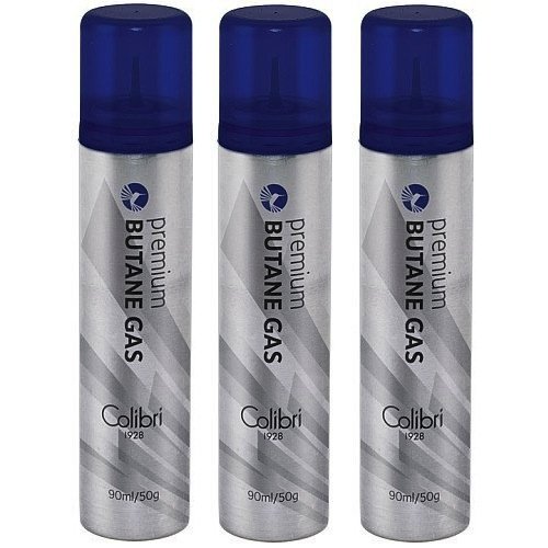 Colibri Premium Butane Fuel Refill for Lighter 3 pack
