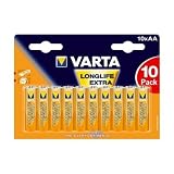 Varta Alkaline Extra Longlife AA 1.5 volts Battery Cell 10 pack