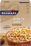 Barbara's Bakery Organic Hole 'n Oats Cereal, Honey Nut, 10-Ounce Boxes (Pack of 6)