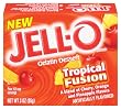 Jell-O Gelatin Dessert, Tropical Fusion, 3-Ounce Boxes (Pack of 24)